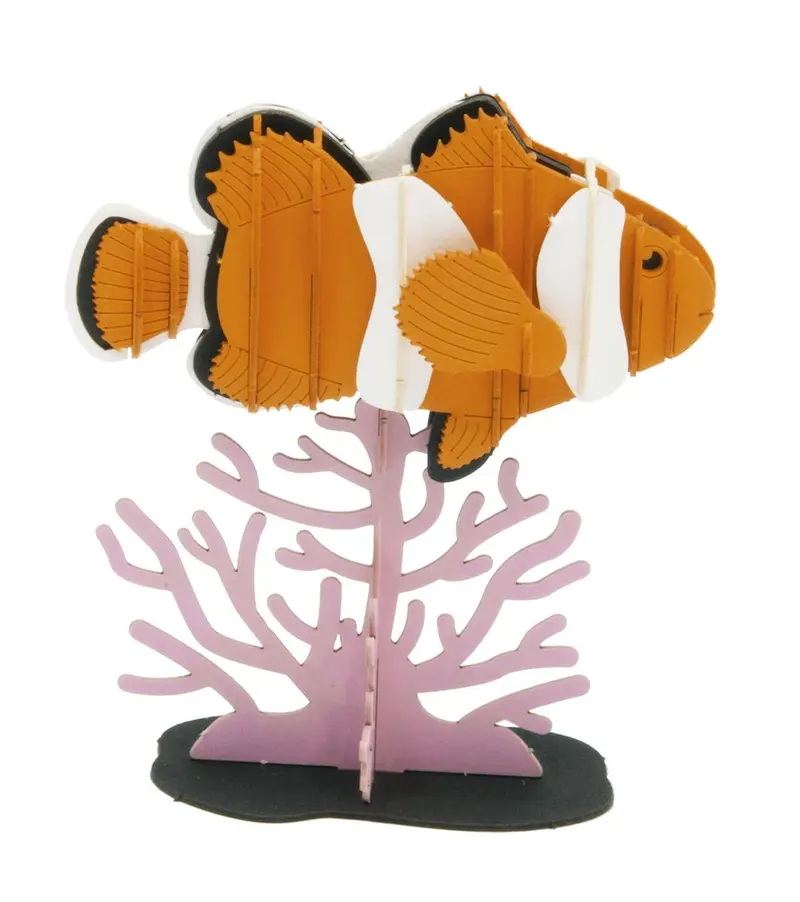 3D-Modell, Clownfisch, Spezialkarton, gelasert