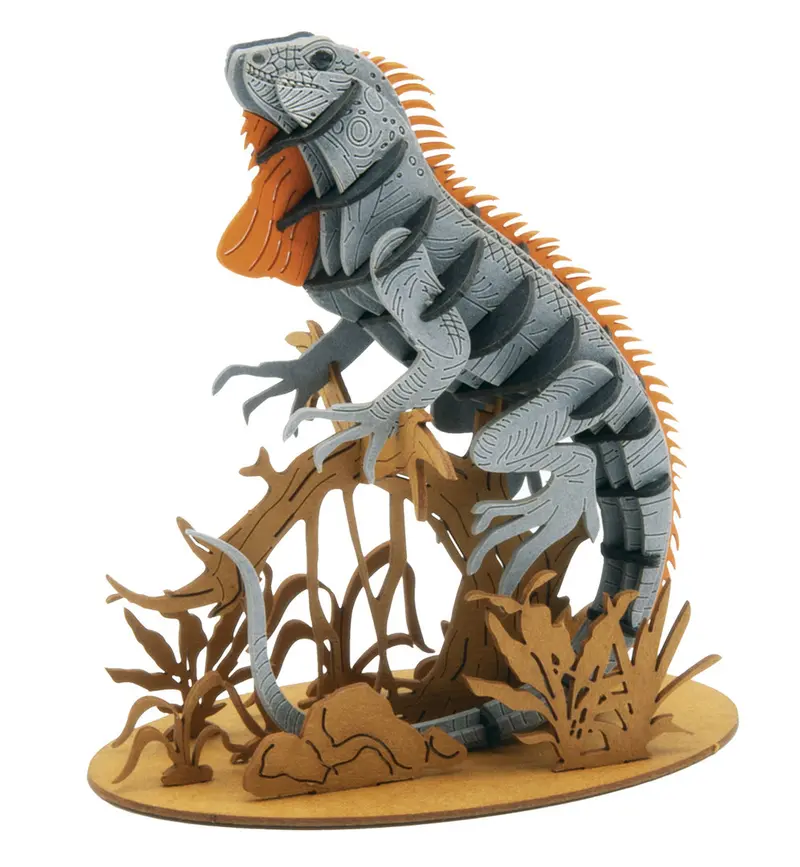 3D-Modell, Echse, gelasert