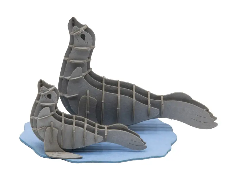 3D-Modell, Seehunde, gelasert
