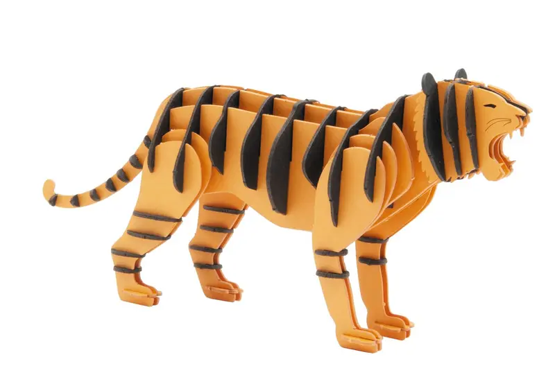 3D-Modell, Tiger, gelasert