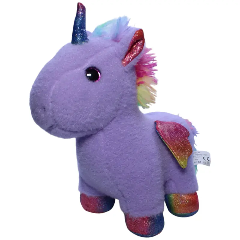 Action, Glitzer Pegasus Einhorn lila