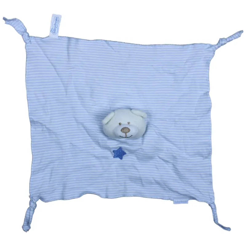 Bär, blau gestreift