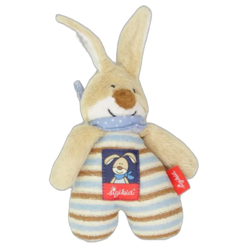 Beiger Hase mit Streifen und Halstuch
