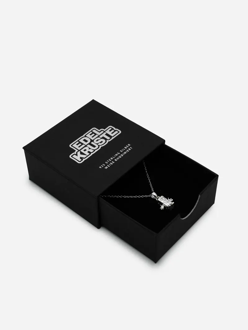Bernd das Brot Halskette mit Anhänger 925 Sterling Silber EDELKRUSTE