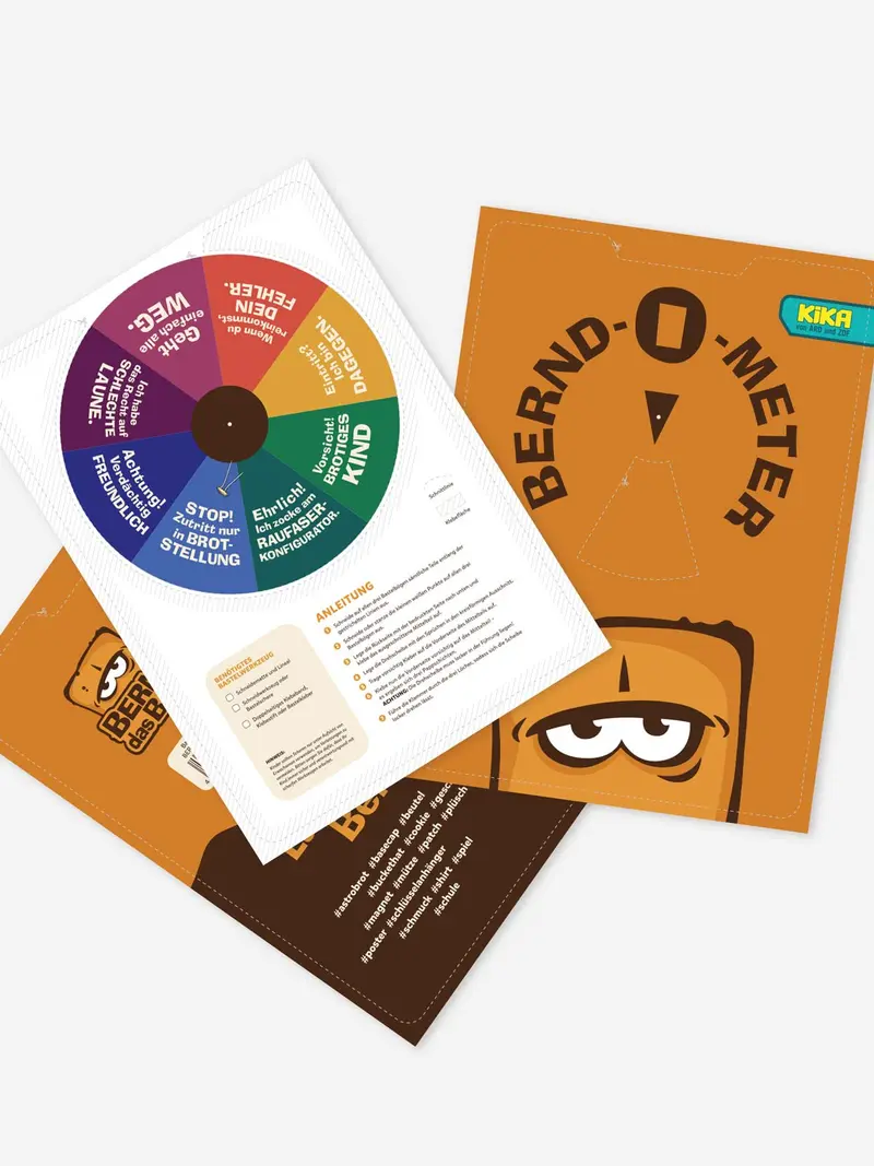 Bernd das Brot Türschild Bastelset BERND-O-METER