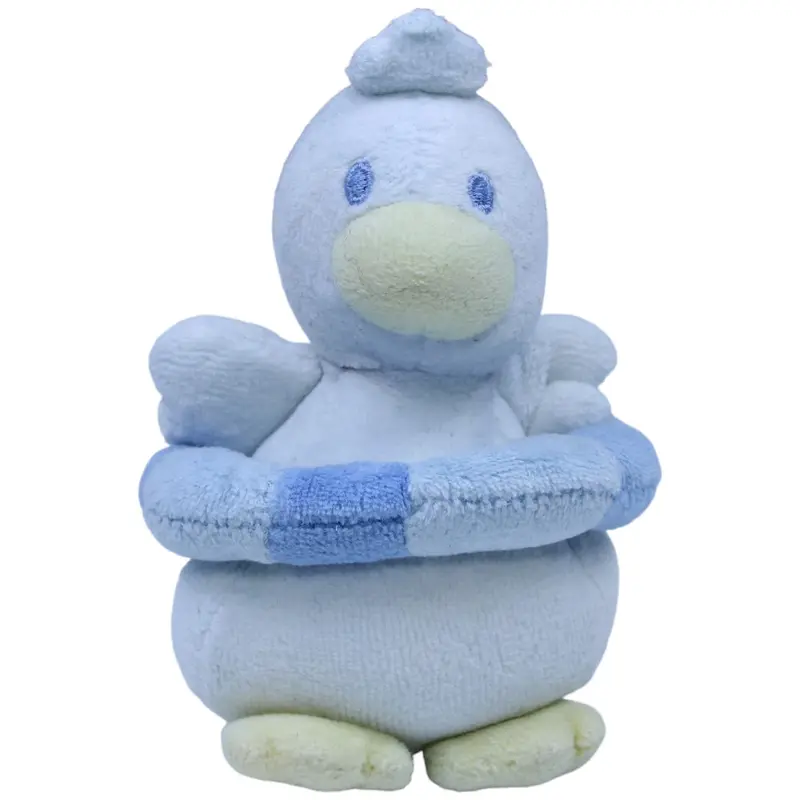 Blaue Ente mit Schwimmring