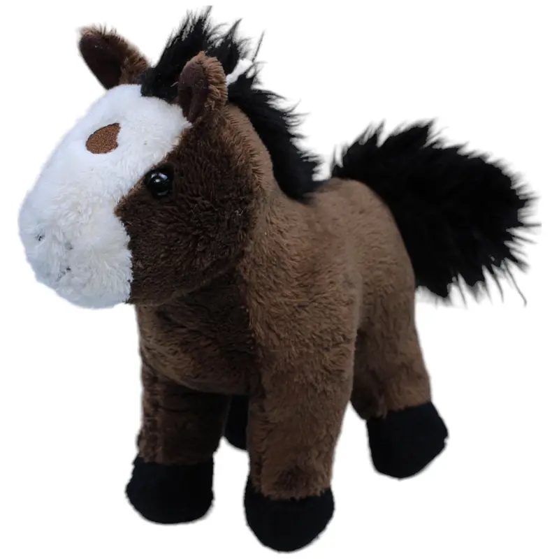 Braunes Pony, stehend