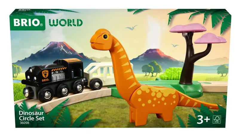 BRIO Dinosaurier Bahn Set