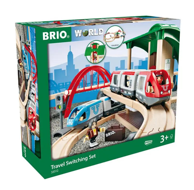 BRIO Großes Bahn Reisezug Set