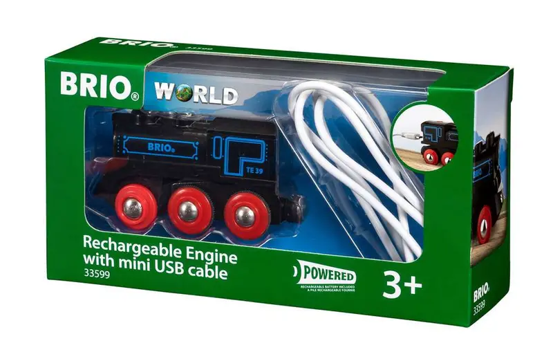 BRIO Schwarze Akku-Lok mit Mini-USB