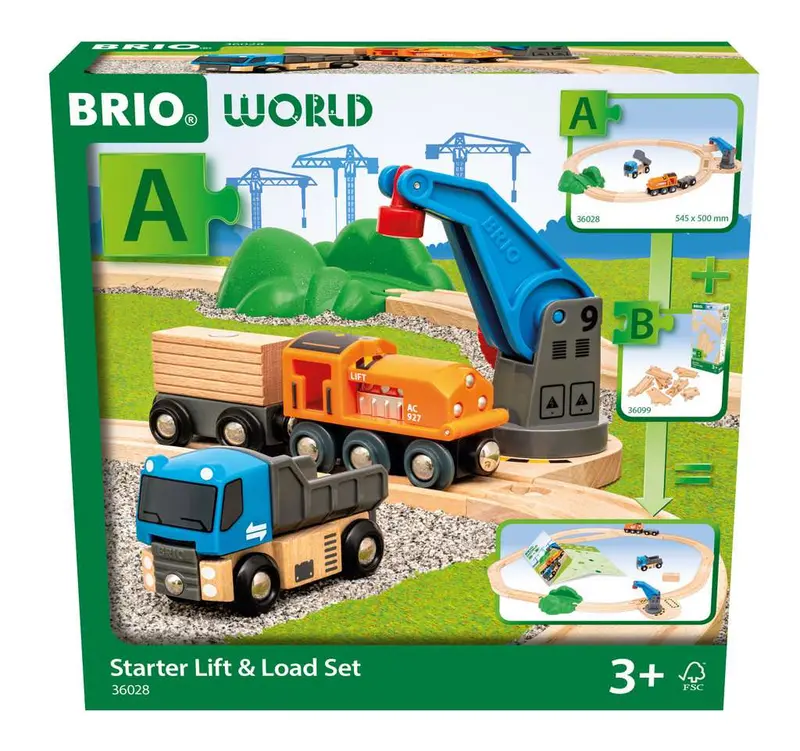 BRIO Starterset Güterzug mit Kran A