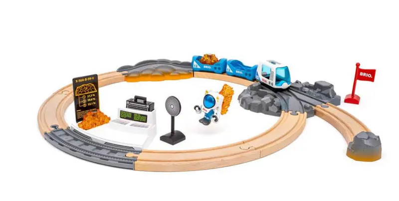 BRIO World Weltraumforschungs-Set - Holzeisenbahnset