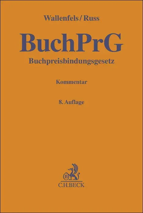 Buchpreisbindungsgesetz. BuchPrG