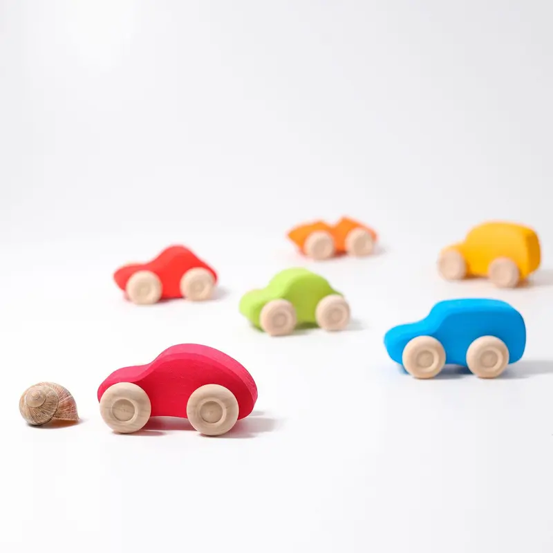 Buntes Holzauto ( 1 Stück)