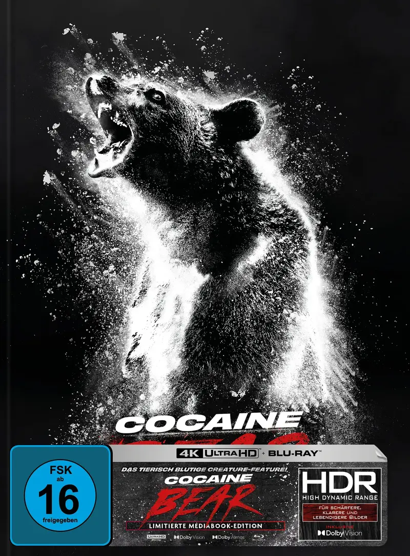 Cocaine Bear - Limited Edition - Mediabook A - 4K UHD + Blu-ray