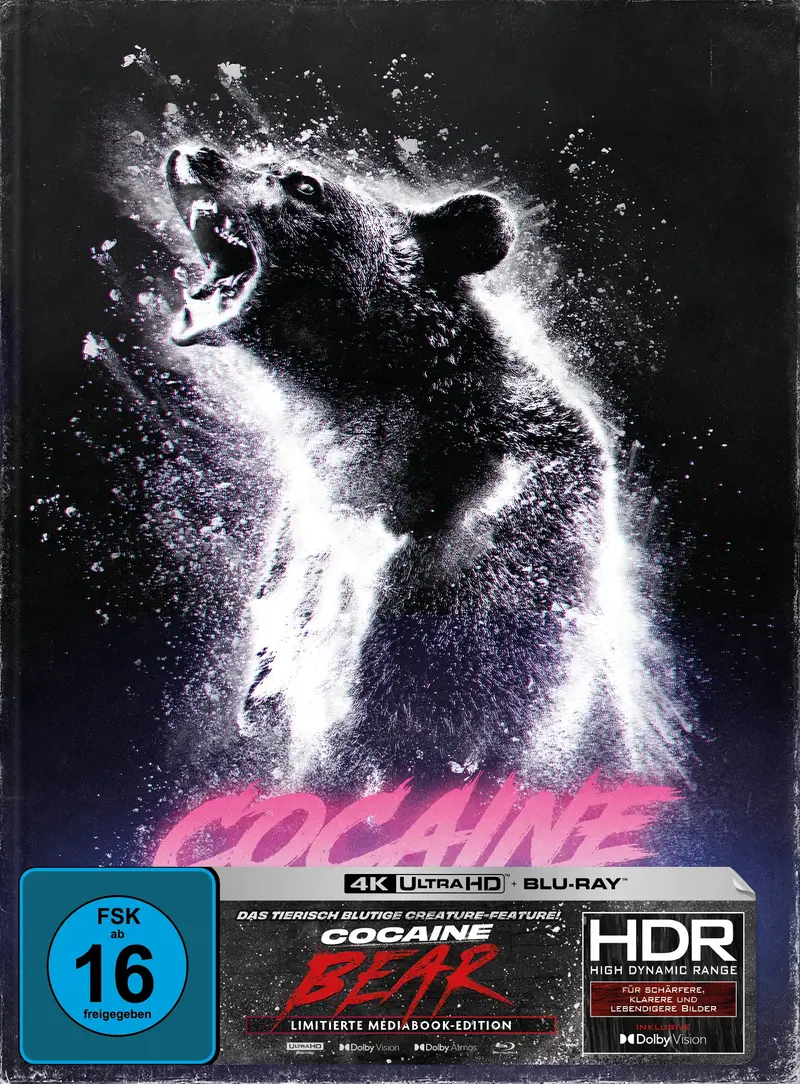 Cocaine Bear - Limited Edition - Mediabook B - 4K UHD + Blu-ray