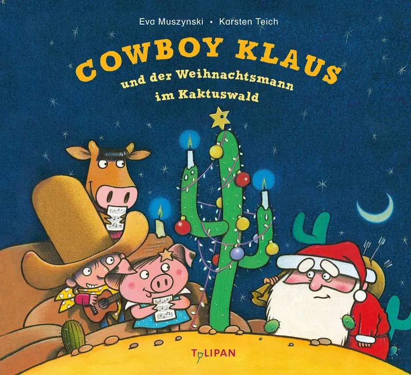 Cowboy Klaus und der Weihnachtsmann im Kaktuswald