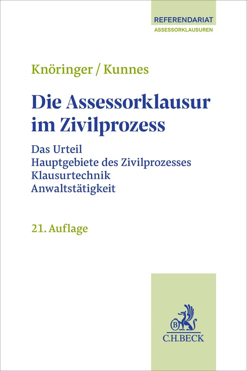 Die Assessorklausur im Zivilprozess