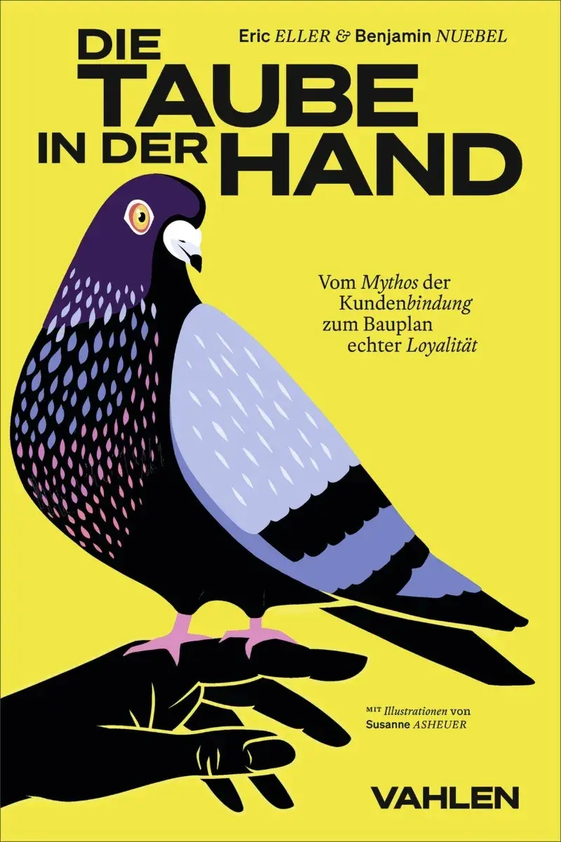 Die Taube in der Hand
