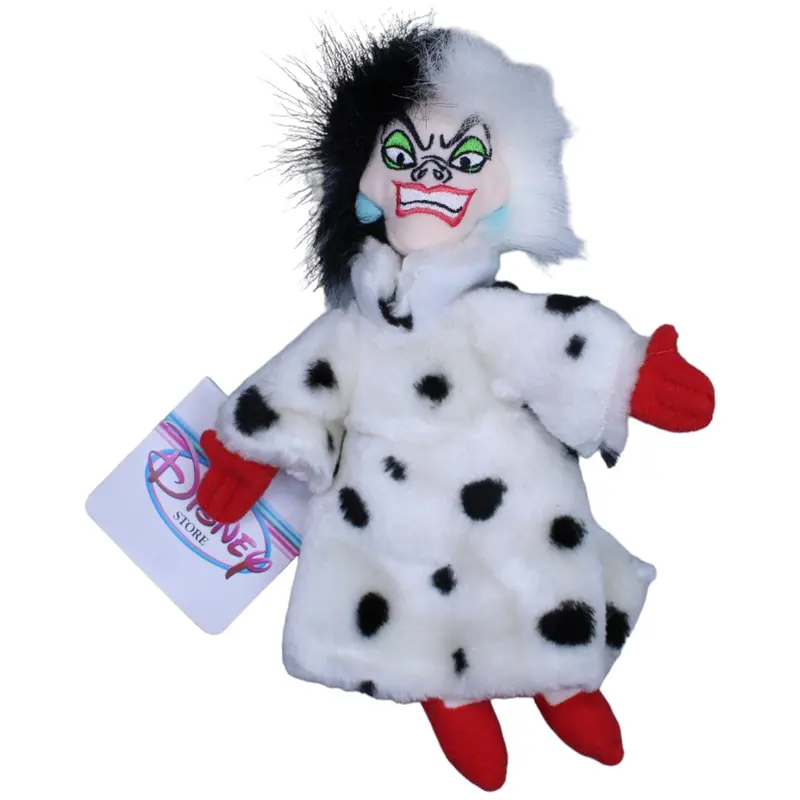 Disney Store Bean Bag, Cruella aus 101 Dalmatiner