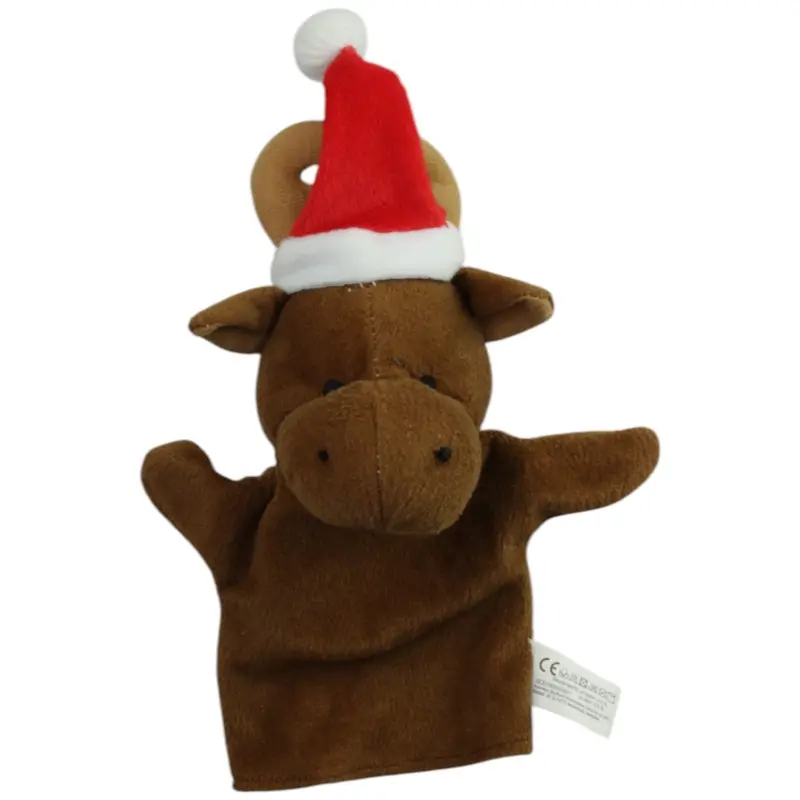 Elch mit Weihnachtsmütze
