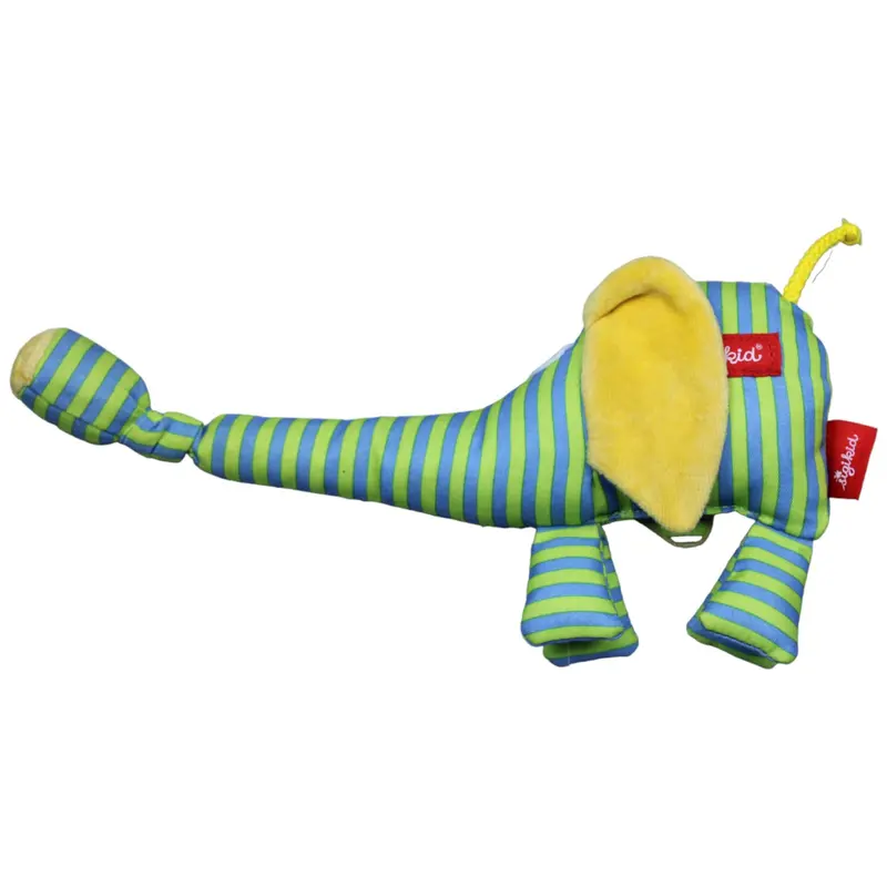 Elefant, grün-gelb
