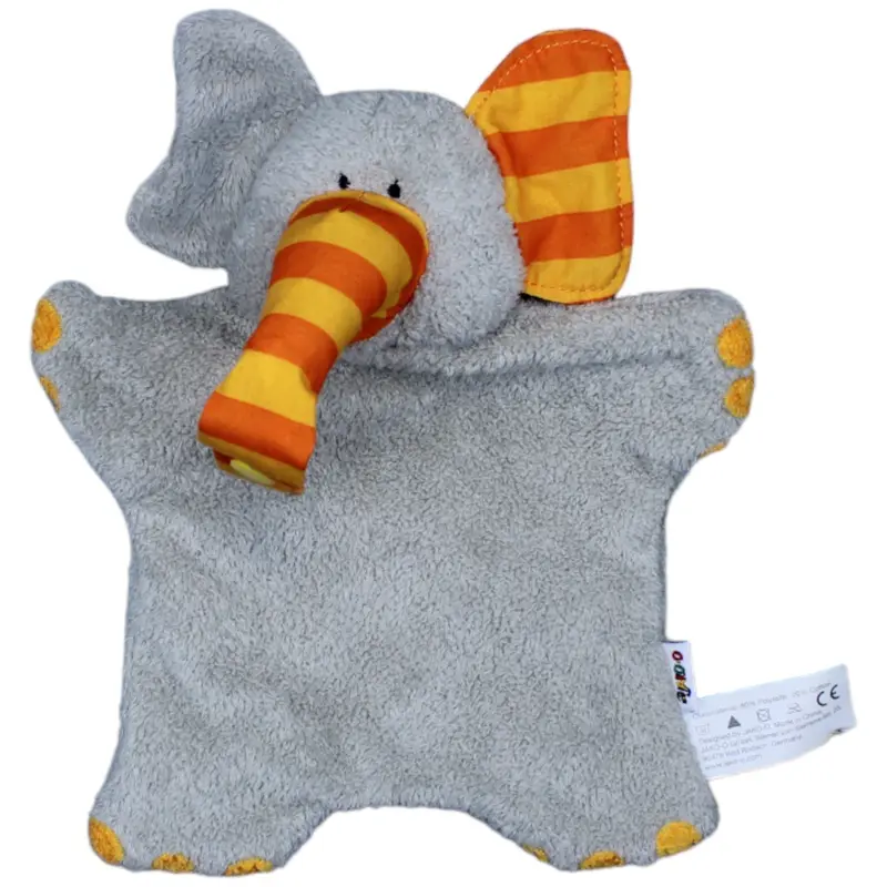 Elefant, orange-gelb
