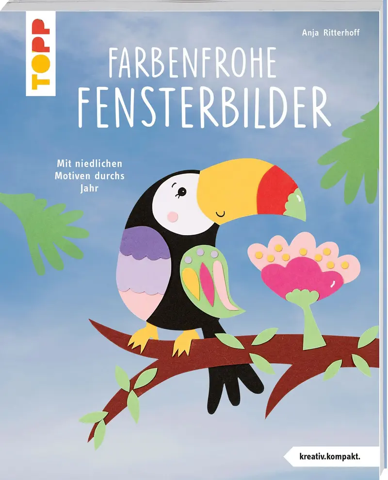 Farbenfrohe Fensterbilder