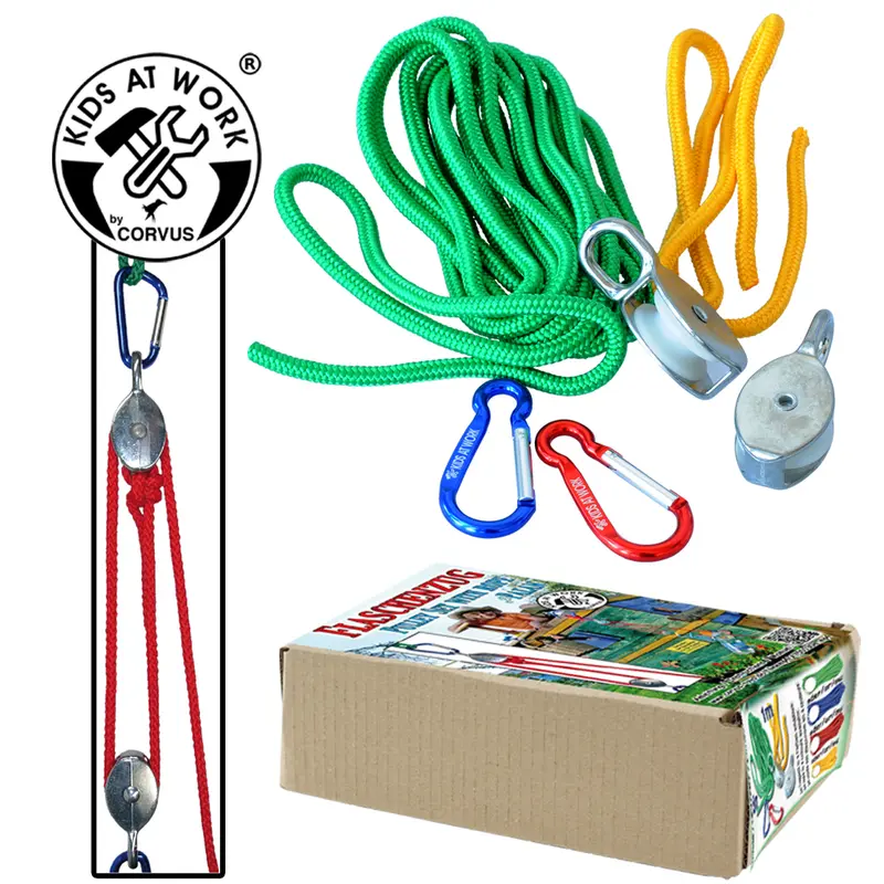 Flaschenzug mit Seil 5m