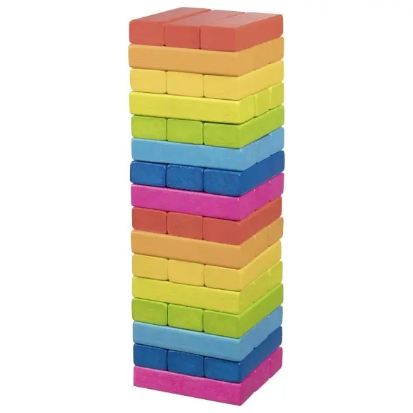 Geschicklichkeitsspiel Wackelturm Regenbogen