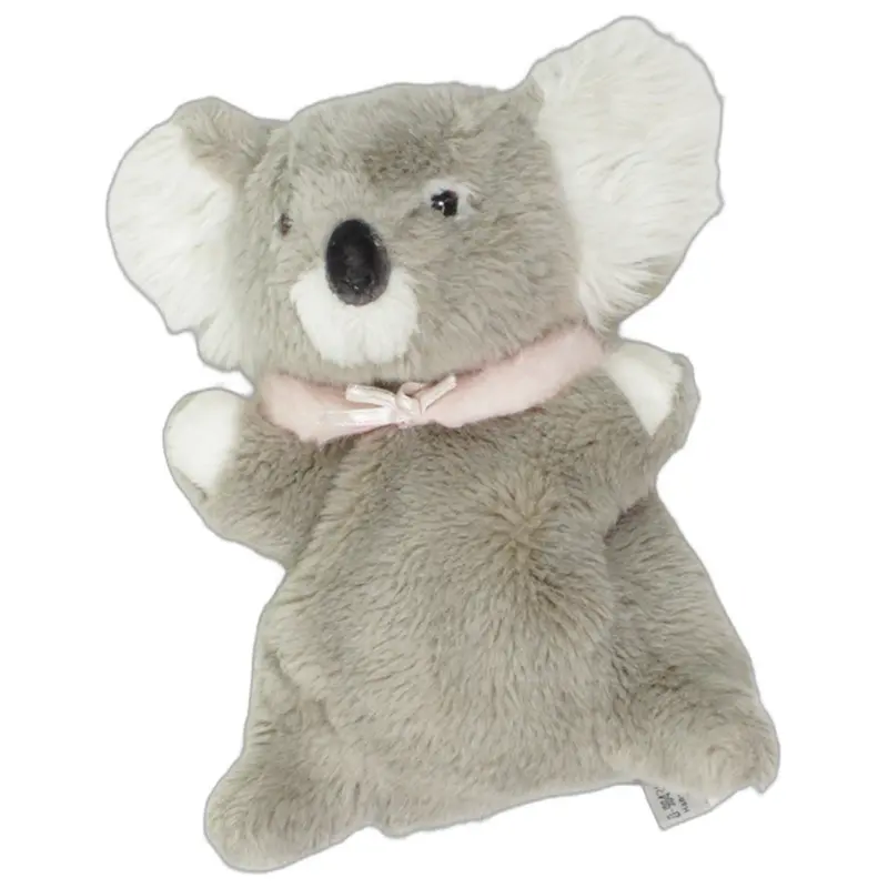 Grauer Koala mit rosa Cape