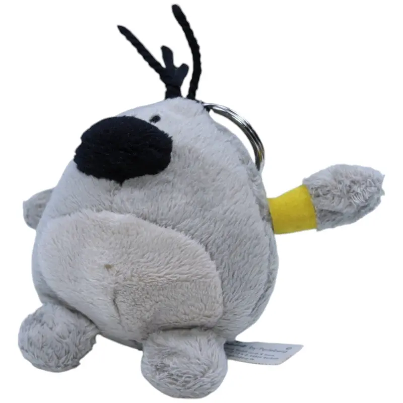 Grauer Vogel mit Blinden-Armband