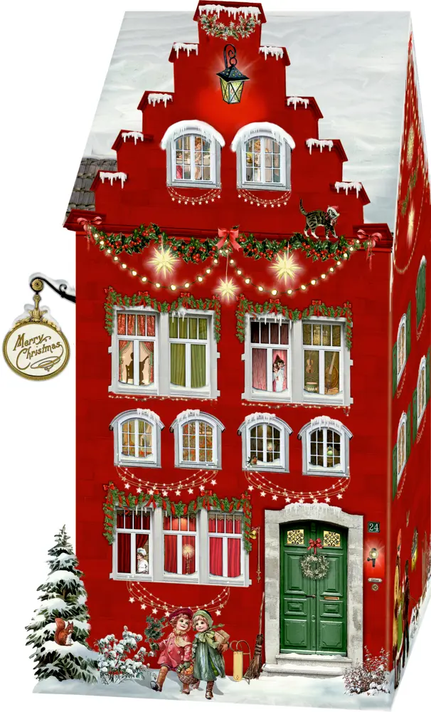 Happy Christmas Home, Aufstell-Adventskalender mit LED
