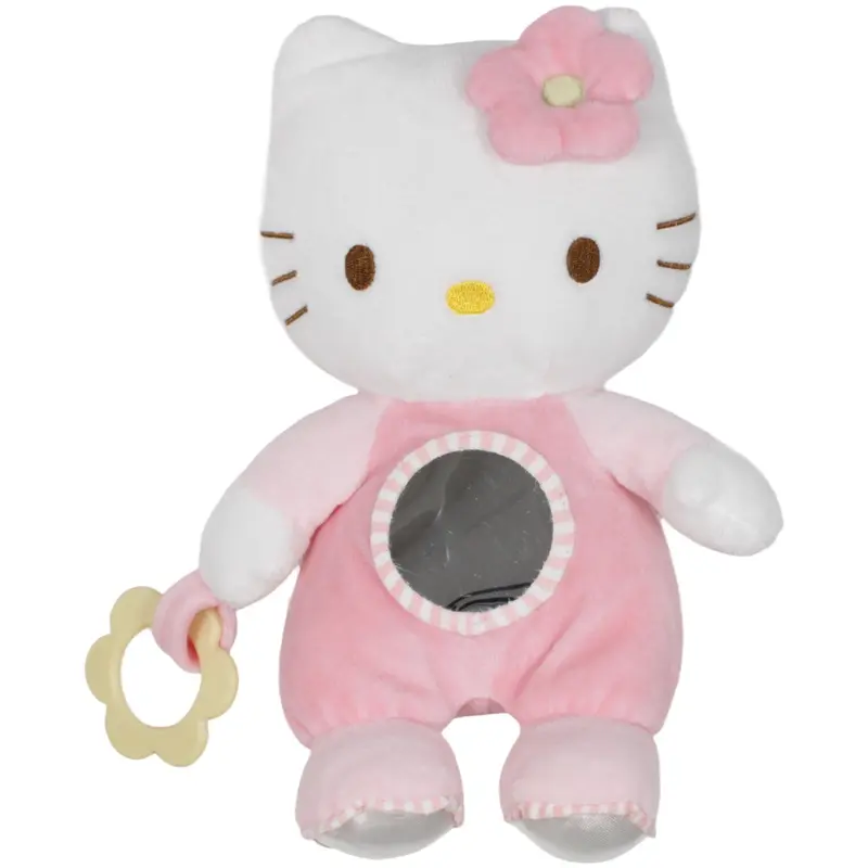 Hello Kitty mit Spiegel & Rassel