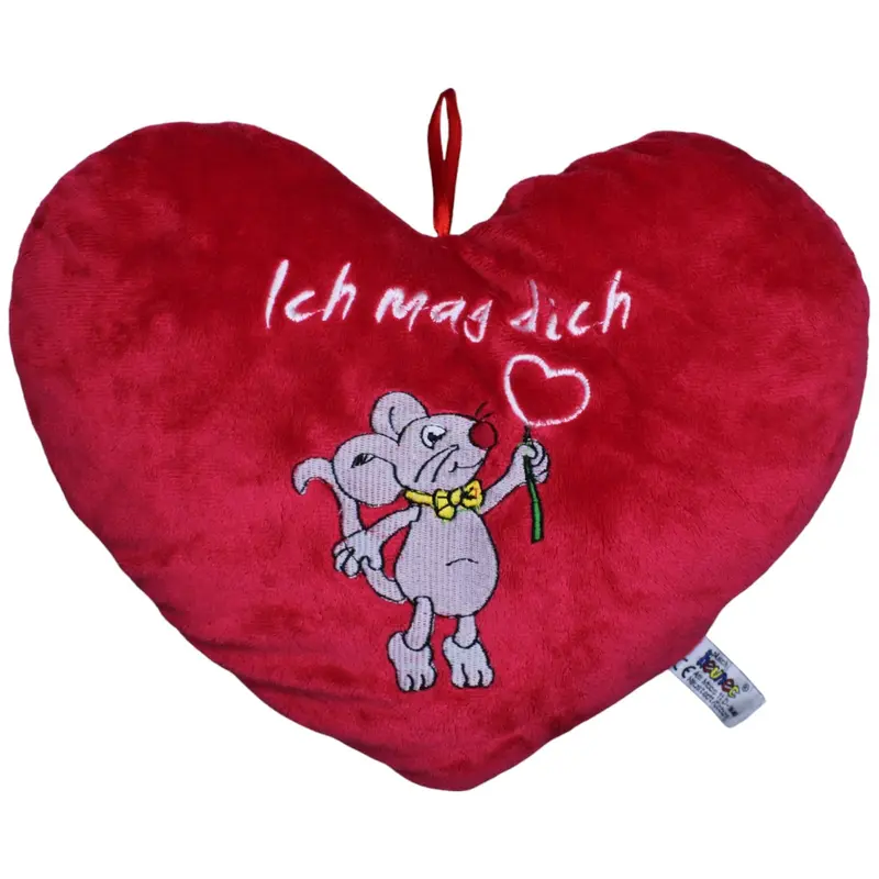 Herz mit süßer Maus "Ich mag dich"