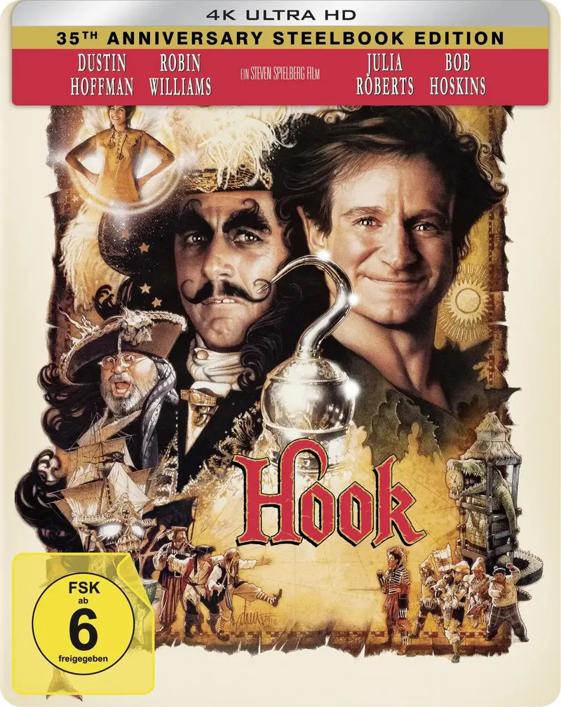 Hook - 35th Anniversary Edition - Steelbook - 4K UHD - Blu-ray
