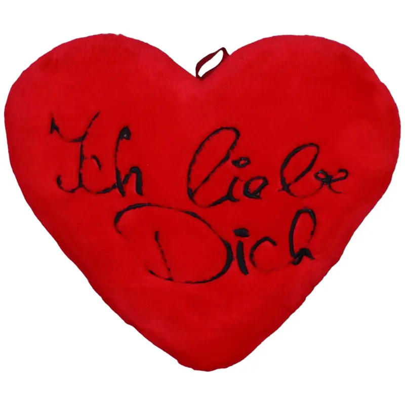 "Ich liebe Dich" Herz, rot