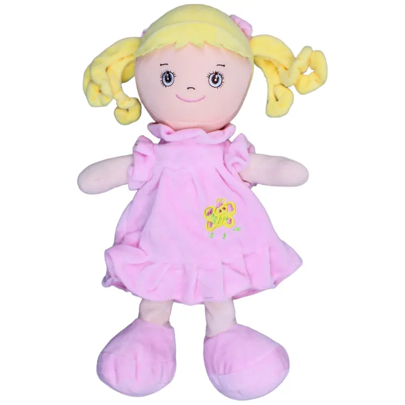 Kuschelfreund, Stoffpuppe rosa