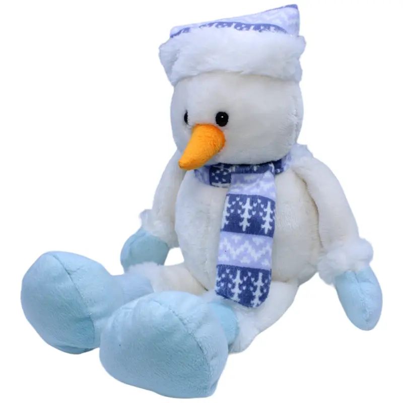 Kuschelfreund Süßer Schneemann mit Schal und Mütze