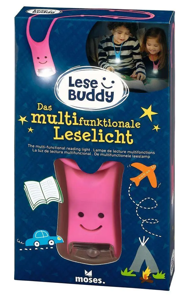 Lese Buddy - Das multifunktionale Leselicht pink