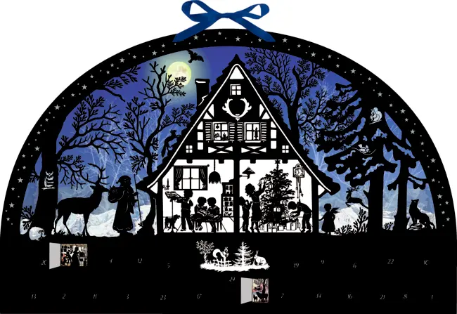 Lichterbogen Weihnachtswald, Wand-Adventskalender (Behr)