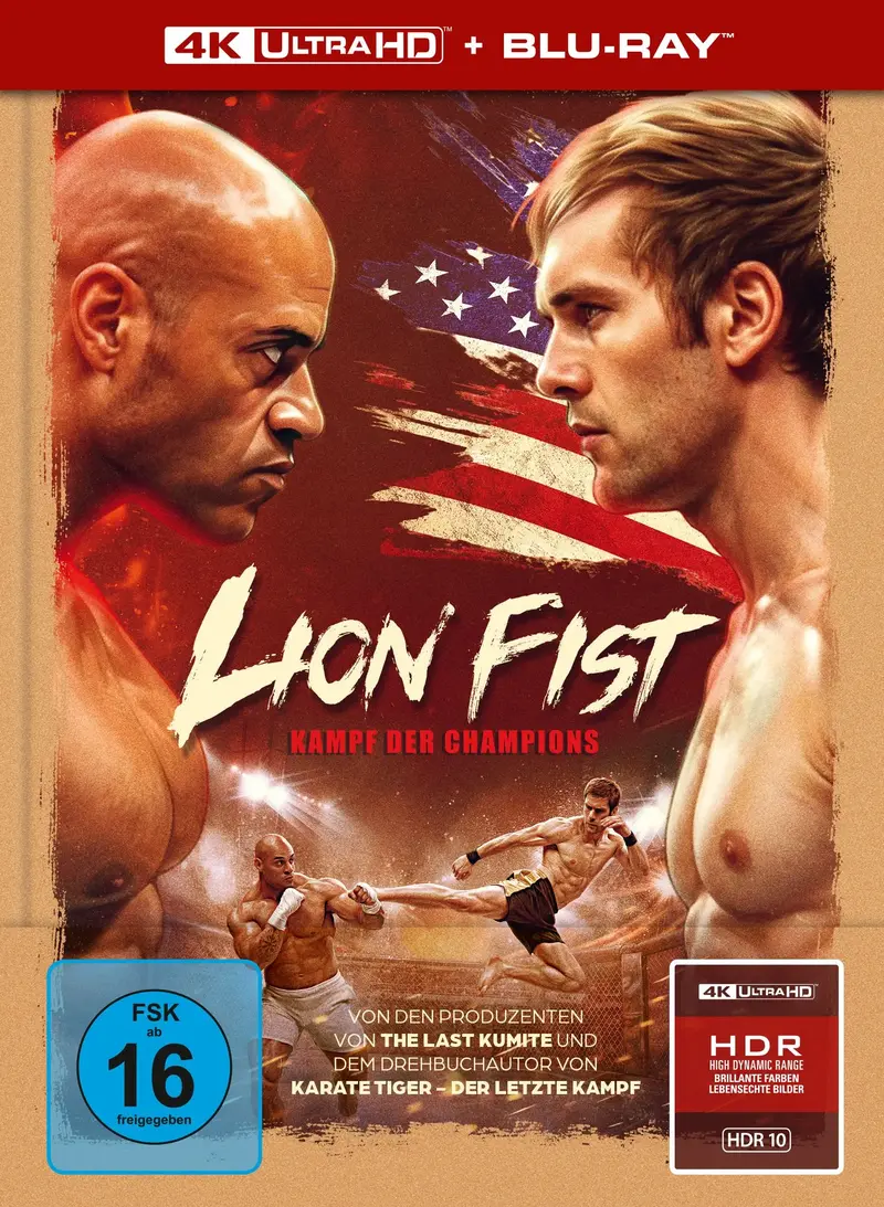 Lion Fist - Kampf der Champions - Limited Edition - Mediabook - 4K UHD + Blu-ray
