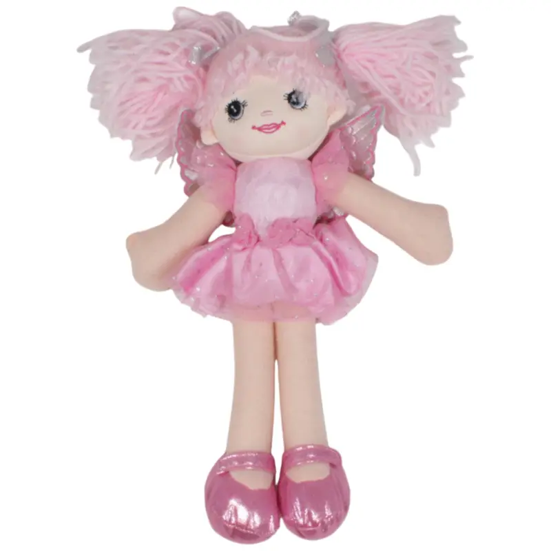 Mädchen mit silbernen Flügeln, rosa