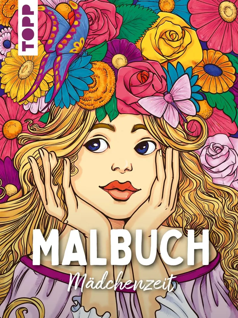 Malbuch Mädchenzeit