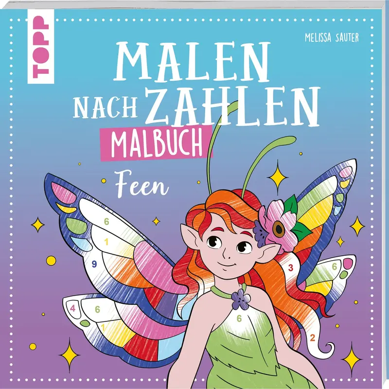 Malen nach Zahlen Malbuch Feen