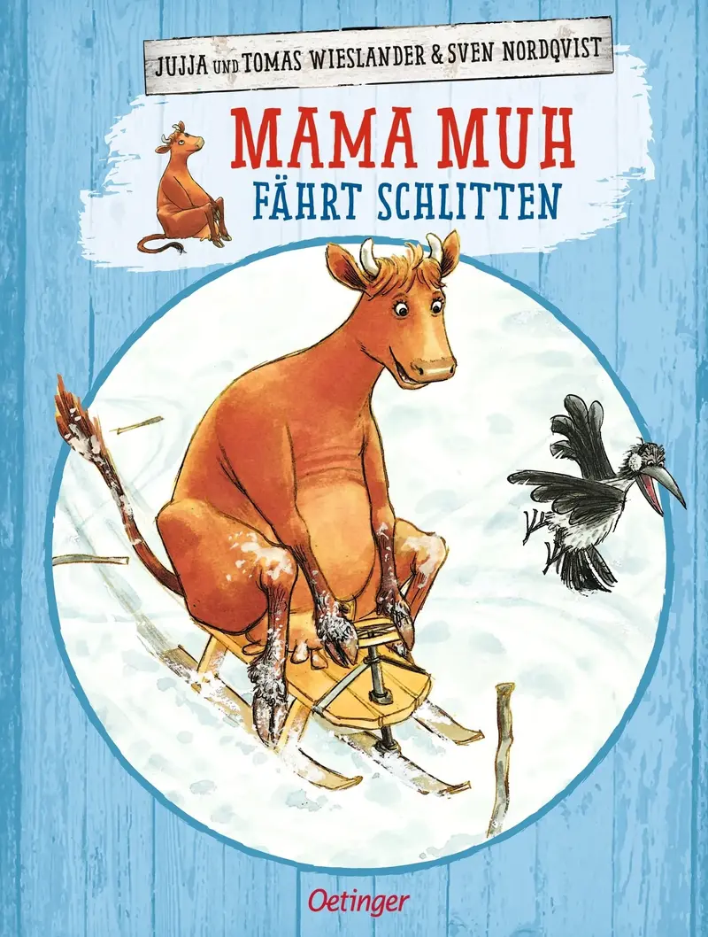 Mama Muh fährt Schlitten