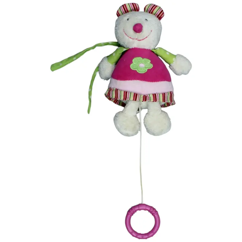 Maus mit rosa Kleid