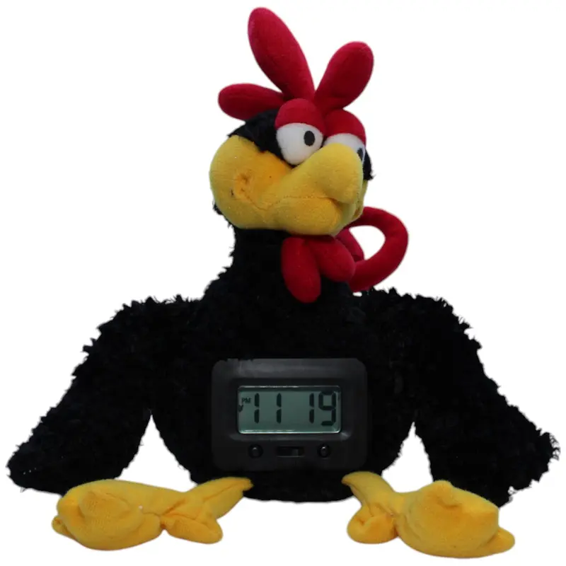 Moorhuhn Wurfwecker, schwarz (mit kleinem Displayschaden)