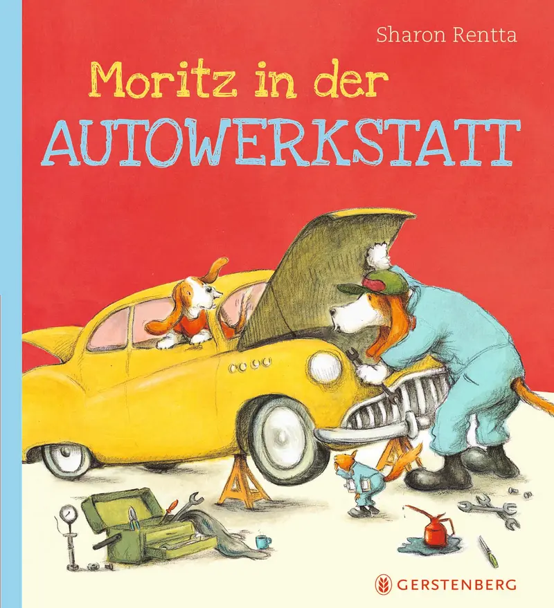 Moritz in der Autowerkstatt