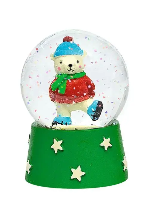 Nachtleuchtende Schneekugel